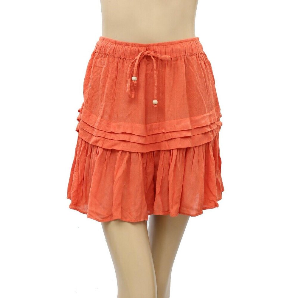 Free People Endless Summer Fell For It Skirt Shorts Pleated High Rise S 212479 View 5